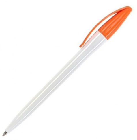 Шариковая ручка Dreampen Slim Classic, бело-оранжевая фото 1