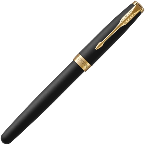 Перьевая Ручка Parker Sonnet Core F528 (1931516) Matte Black GT F перо сталь нержавеющая; подар.кор. фото 2