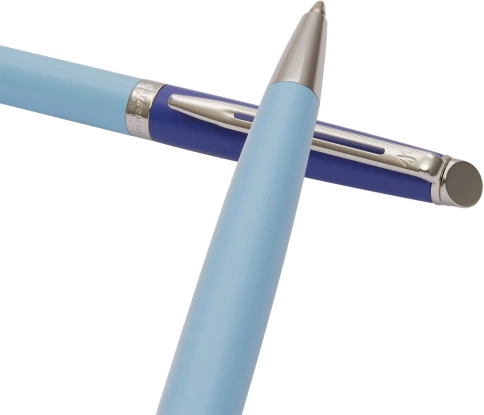 Шариковая ручка Waterman Hemisphere Colour Blocking (2179927) Blue CT; M синие чернила; подарочная коробка фото 2