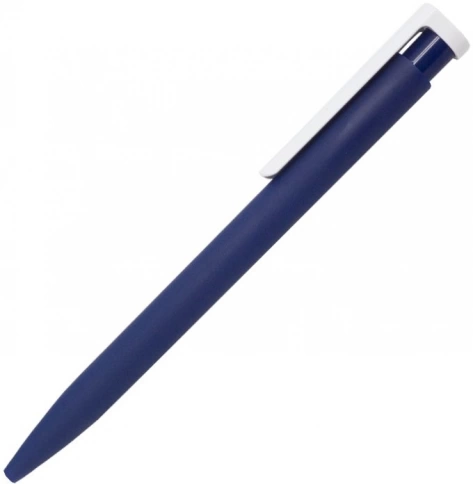 Ручка пластиковая шариковая Stanley Soft, тёмно-синяя с белым фото 1