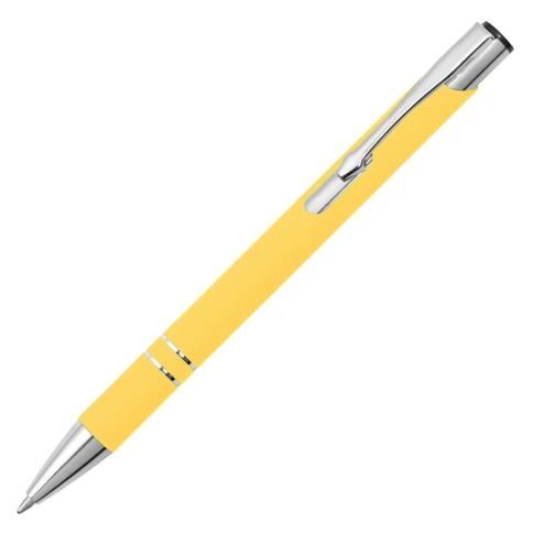 Ручка металлическая шариковая Z-PEN, COSMO Soft Touch, жёлтая фото 1