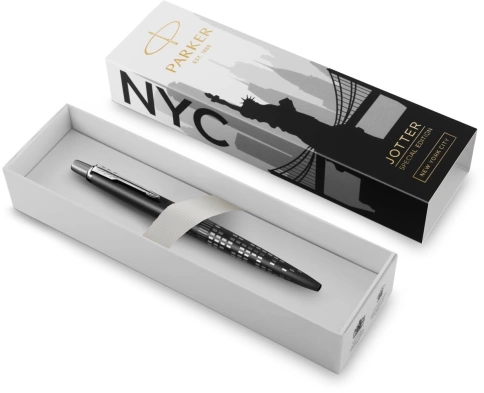 Шариковая ручка Parker Jotter Global Icons SE New York CT K179 (2187554); черная в подарочной коробке фото 7