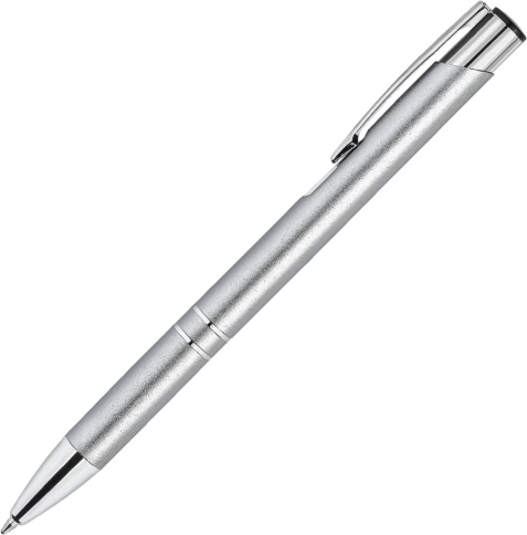 Ручка металлическая шариковая Vivapens KOSKO PUDRA, серебристая фото 1