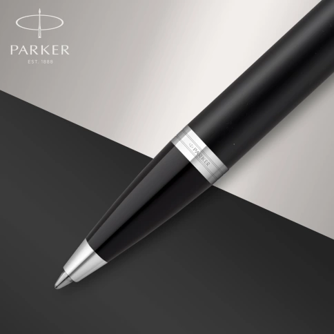Ручка шариков. Parker IM Essential K319 (2143632) Matte Black CT M; син. черн.; подар.кор. фото 3
