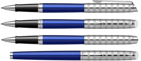 Ручка перьевая Waterman Hemisphere Deluxe (2117784) Marine Blue F перо сталь нержавеющая подар.кор. фото 4