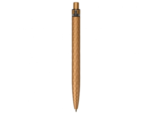 Ручка пластиковая с минералами шариковая Prodir QS01 PQSS Stone, брозовая фото 4
