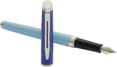Перьевая ручка Waterman Hemisphere Colour Blocking (2179924) Blue CT; сталь нержавеющая F; подарочная коробка фото 6