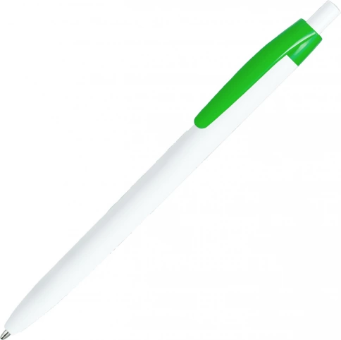 Шариковая ручка Vivapens Darom, белая с салатовым фото 1
