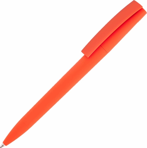 Ручка пластиковая шариковая Vivapens ZETA SOFT, оранжевая фото 1