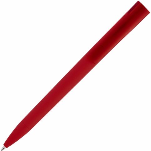 Ручка пластиковая шариковая Vivapens ZETA SOFT FROST , тёмно-красная фото 2