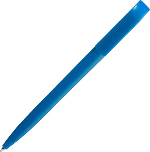 Ручка пластиковая шариковая SOLKE Global, голубая фото 3