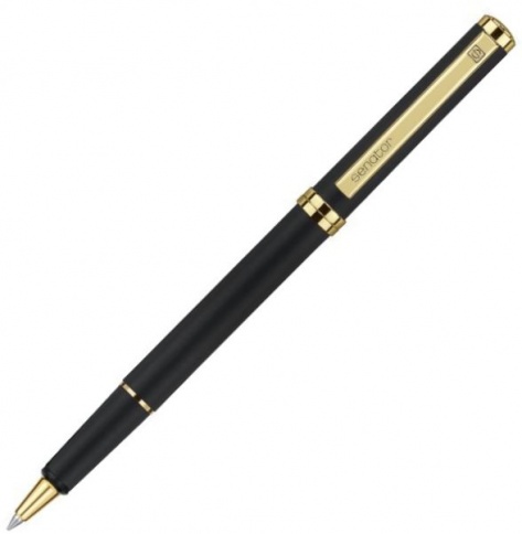 Ручка роллер Senator Delgado Classic, черная с золотистым фото 1