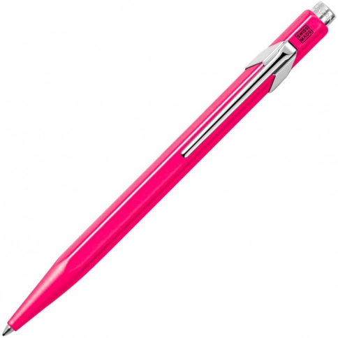 Ручка шариковая Carandache Office Popline (849.590) Pink Fluo M синие чернила подар.кор. фото 1
