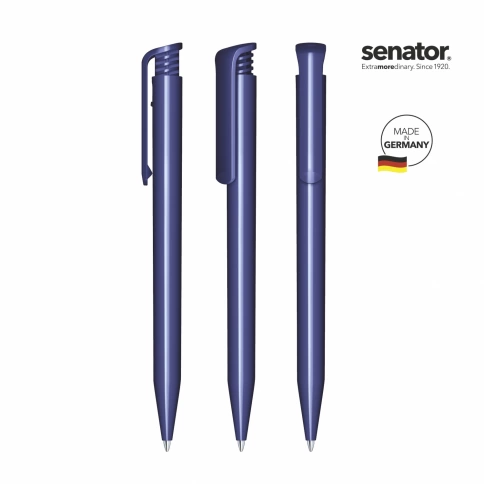 Шариковая ручка Senator Super-Hit Polished, тёмно-синяя фото 2
