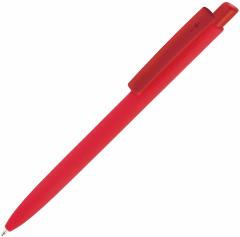Ручка пластиковая шариковая Vivapens POLO SOFT FROST, красная фото 1