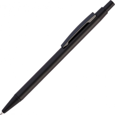 Ручка металлическая шариковая Vivapens MOTIVE, чёрная полностью фото 1