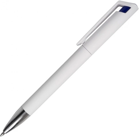 Ручка пластиковая шариковая Z-PEN, GRACIA, белая с синим фото 1