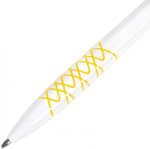 Шариковая ручка Neopen N11, белая с жёлтым фото 2