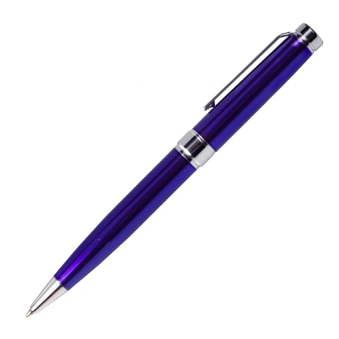 Ручка металлическая шариковая Z-PEN, DIPLOMAT, тёмно-синяя с серебристыми деталями фото 1