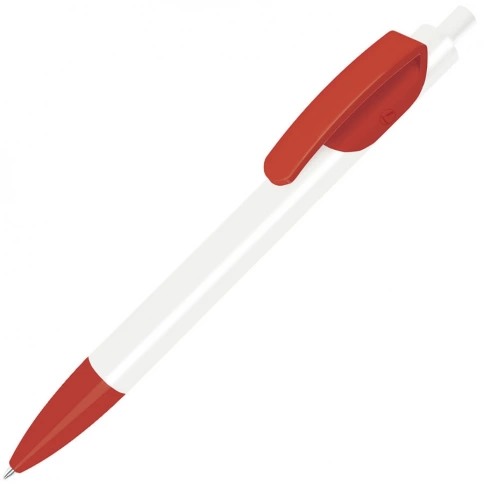 Шариковая ручка Lecce Pen TRIS, белая с красным фото 1