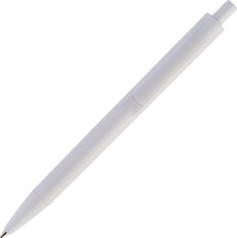 Ручка пластиковая шариковая Vivapens IGLA COLOR, белая фото 3