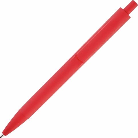 Ручка пластиковая шариковая Vivapens IGLA SOFT, красная фото 3