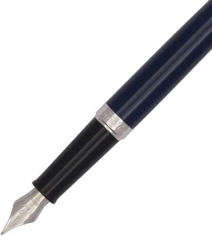 Перьевая ручка Waterman Hemisphere L`Essence du Bleu (2166467) LaqBlue CT; F перо сталь с хромированным покрытием; подарочная коробка фото 2
