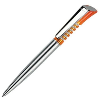 Шариковая ручка Dreampen Infinity Transparent Metal Clip, оранжевая фото 2