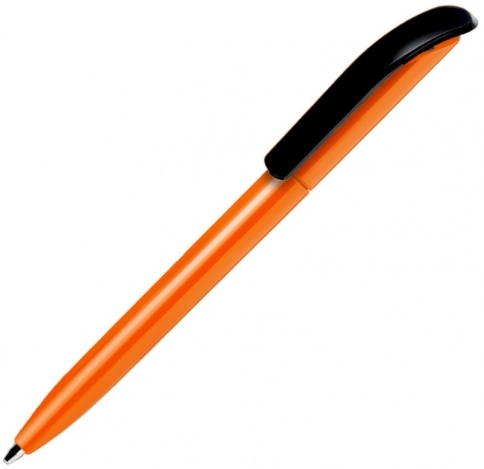Ручка пластиковая шариковая SOLKE Vivaldi Color, оранжевая с чёрным фото 1