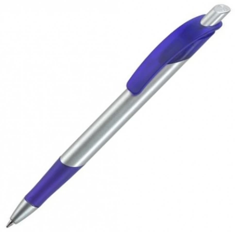 Шариковая ручка Dreampen Lotus Satin, серебристо-синяя фото 1