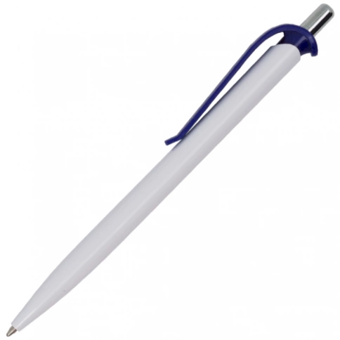 Ручка пластиковая шариковая Z-PEN Efes, белая с синим фото 1