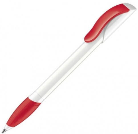 Шариковая ручка Senator Hattrix Soft Polished Basic Soft grip zone, красная фото 1
