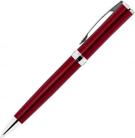 Ручка металлическая шариковая Vivapens Cosmo Mirror, красная матовая с серебристым фото 2