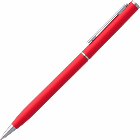 Ручка металлическая шариковая Vivapens Hilton, красная с серебристым фото 2