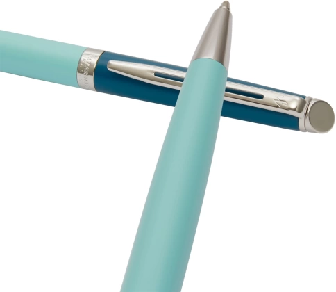 Шариковая ручка Waterman Hemisphere Colour Blocking (2190125) Green CT; M синие чернила; подарочная коробка фото 2
