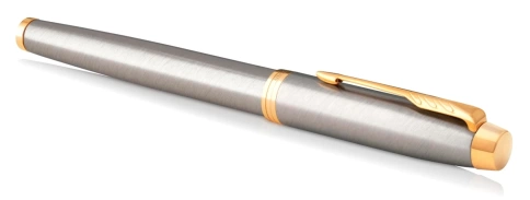 Роллер ручка Parker IM Core T321 (1931663) Brushed Metal GT F черн. черн. подар.кор. фото 6