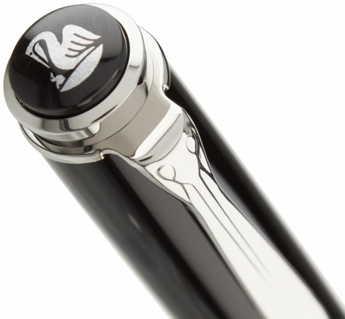 Ручка перьевая Pelikan Elegance Classic M205 (PL801973) Blue-Marbled M перо сталь нержавеющая подар.кор. фото 5