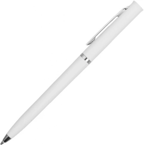 Ручка пластиковая шариковая Vivapens EUROPA SOFT, белая фото 1