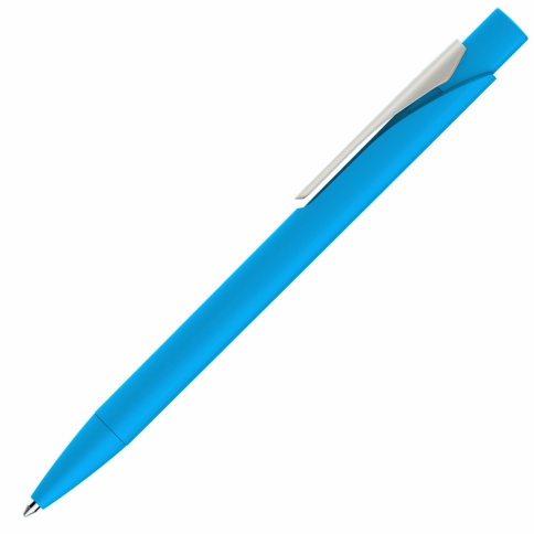 Ручка пластиковая шариковая Vivapens MASTER SOFT, голубая фото 2