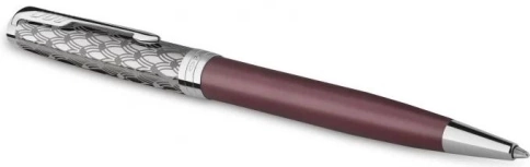 Шариковая ручка Parker Sonnet Premium K537 (2119783) Metal Red CT M; M черные чернила; подарочная коробка фото 6
