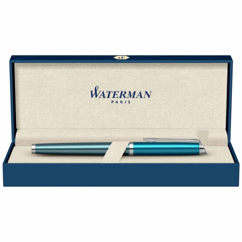 Ручка перьевая Waterman Hemisphere (2118237) Sea Blue F перо сталь нержавеющая подар.кор. фото 6