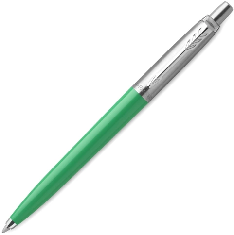 Шариковая ручка Parker Jotter Originals (2076058); Green CT; M синие чернила; блистер фото 1