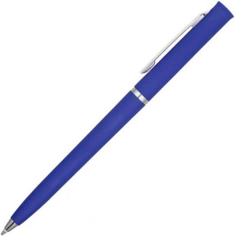 Ручка пластиковая шариковая Vivapens EUROPA SOFT, синяя фото 2