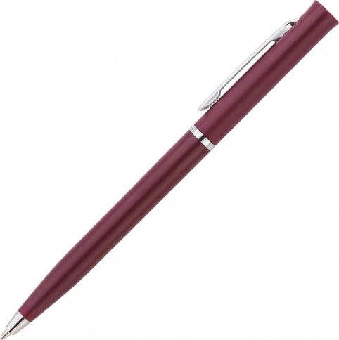 Ручка пластиковая шариковая Vivapens EUROPA, бордовая фото 2