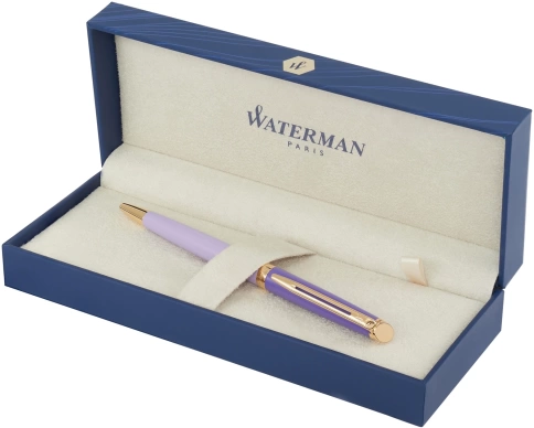 Шариковая ручка Waterman Hemisphere Colour Blocking (2179923) Purple GT; M синие чернила; подарочная коробка фото 3