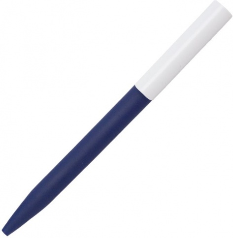 Ручка пластиковая шариковая Stanley Soft, тёмно-синяя с белым фото 2