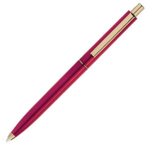 Ручка пластиковая шариковая Vivapens TOP GOLD, бордовая фото 3