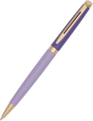 Шариковая ручка Waterman Hemisphere Colour Blocking (2179923) Purple GT; M синие чернила; подарочная коробка фото 5