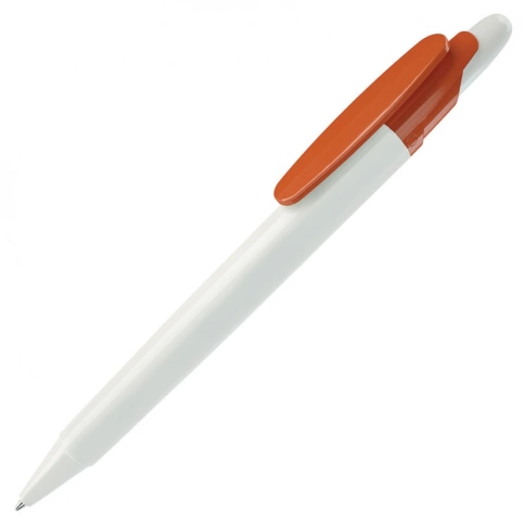 Шариковая ручка Lecce Pen OTTO, белая с оранжевым фото 1