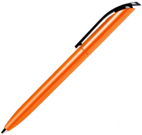 Ручка пластиковая шариковая SOLKE Vivaldi Color, оранжевая с чёрным фото 3